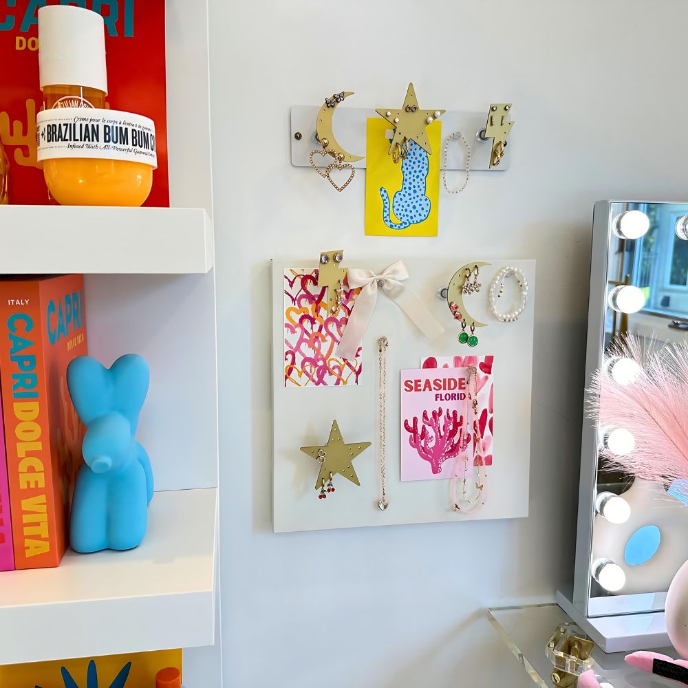 wall mounted jewelry organizer for girls