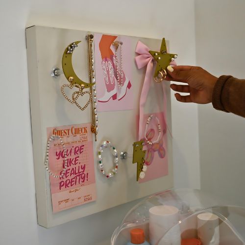 decorative wall jewelry organizer