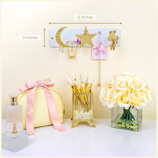 Small Wall Jewelry Organizer | Teen Girl Dorm Storage