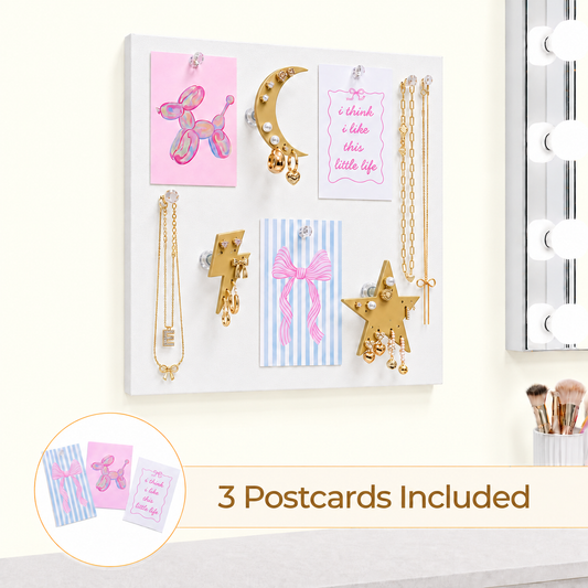 Large Wall Jewelry Organizer | Teen Girl Dorm Storage