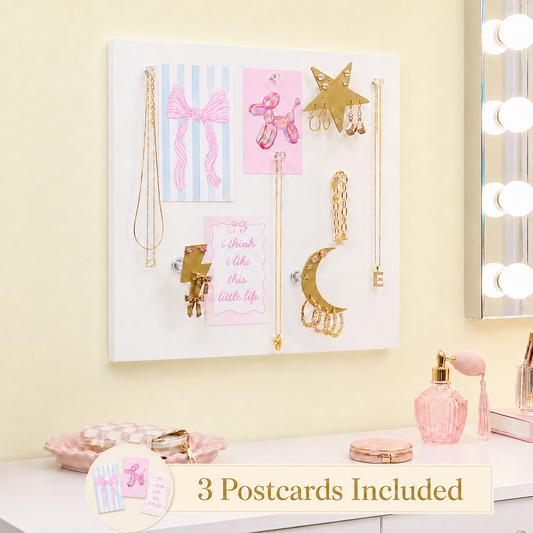 Large Wall Jewelry Organizer | Teen Girl Dorm Storage