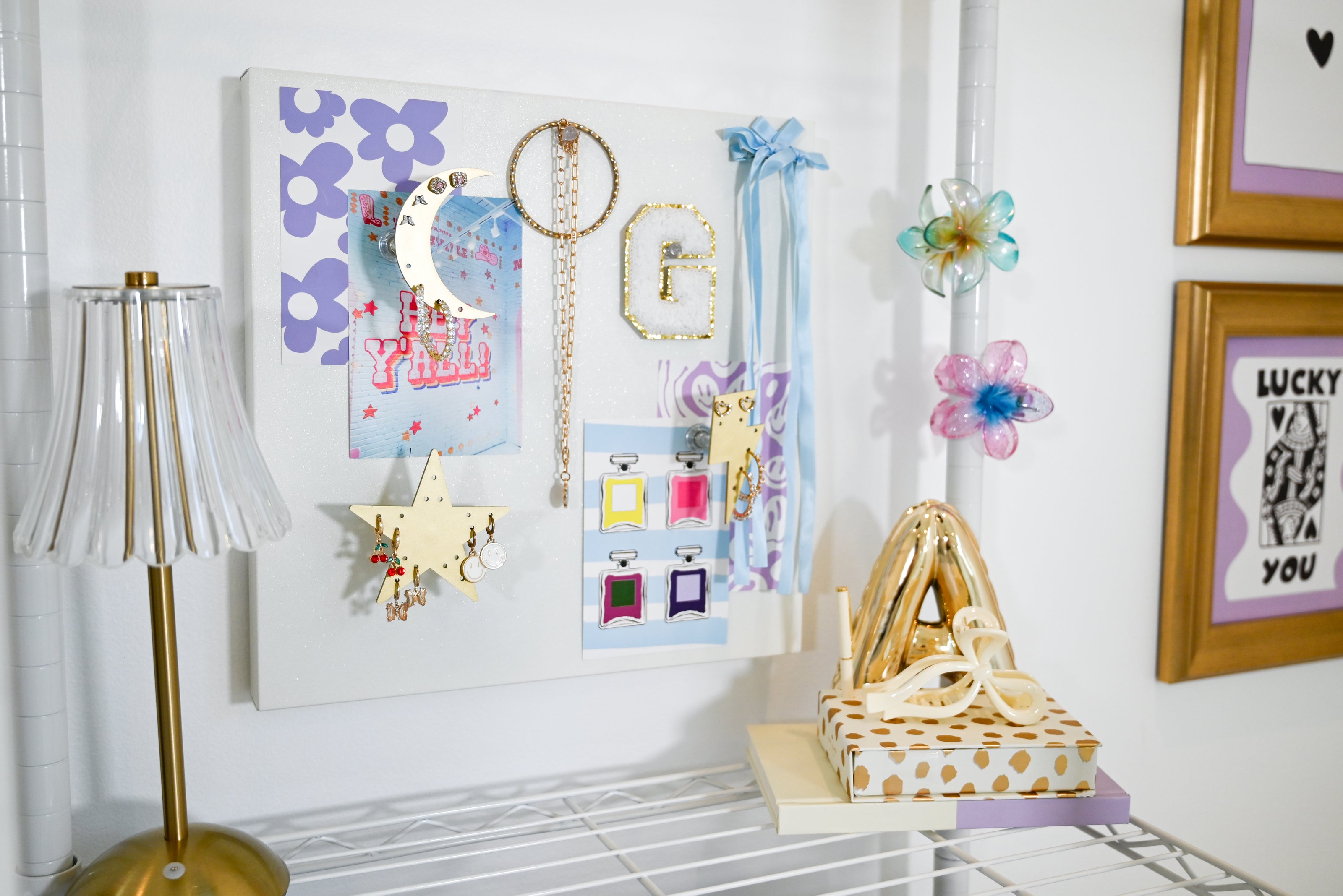 stylish jewelry organizer wall mount