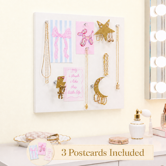 Large Wall Jewelry Organizer | Teen Girl Dorm Storage
