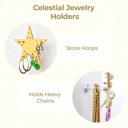 Large Wall Jewelry Organizer | Teen Girl Dorm Storage
