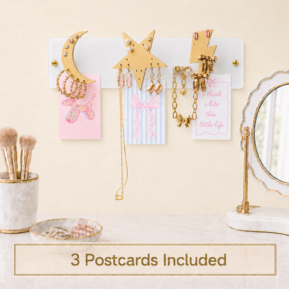 Small Wall Jewelry Organizer | Teen Girl Dorm Storage
