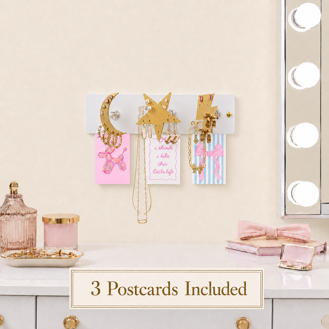 Party Favor - Small Wall Jewelry Organizer | Teen Girl Dorm Storage