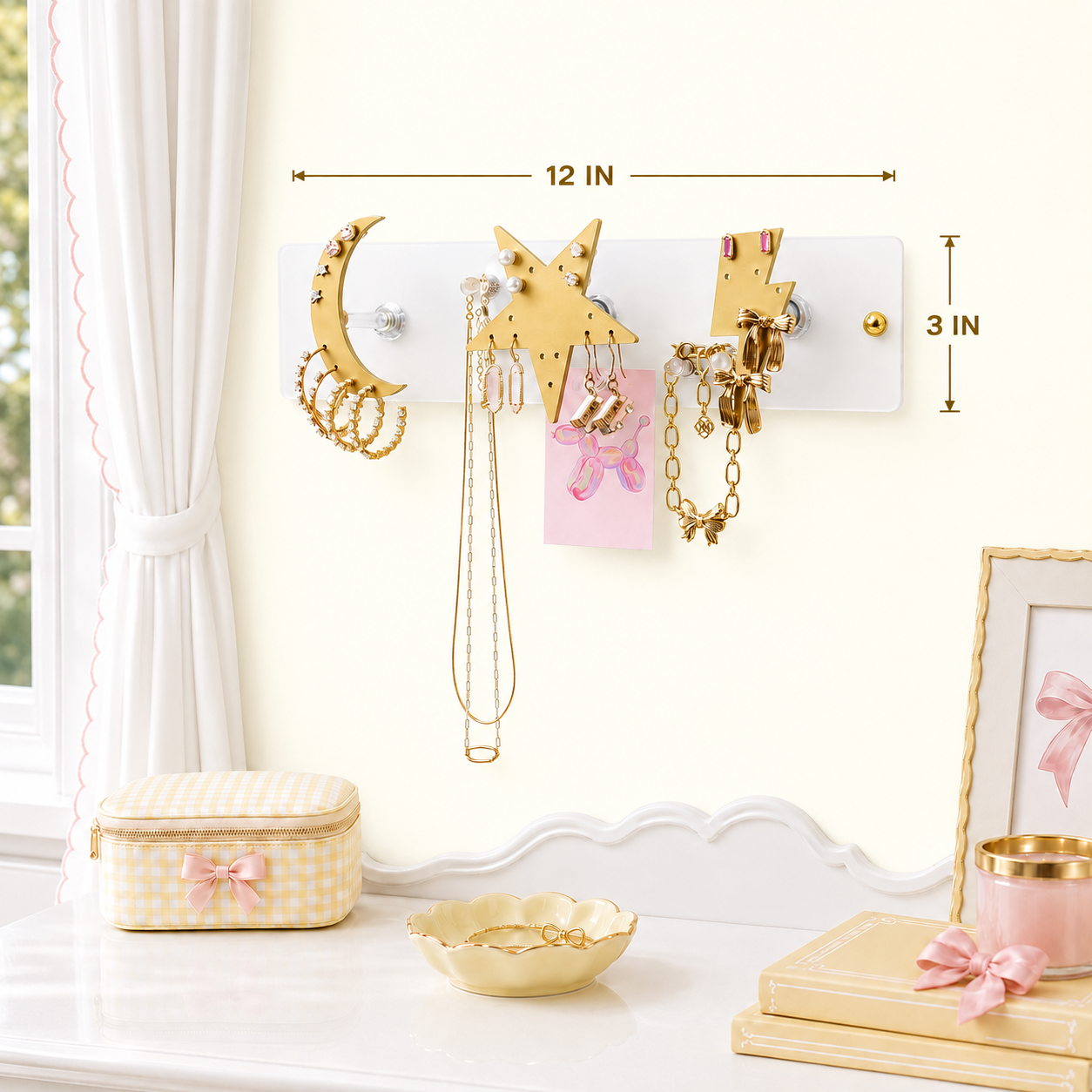 Party Favor - Small Wall Jewelry Organizer | Teen Girl Dorm Storage