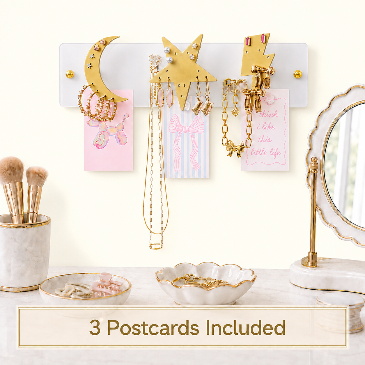 Party Favor - Small Wall Jewelry Organizer | Teen Girl Dorm Storage