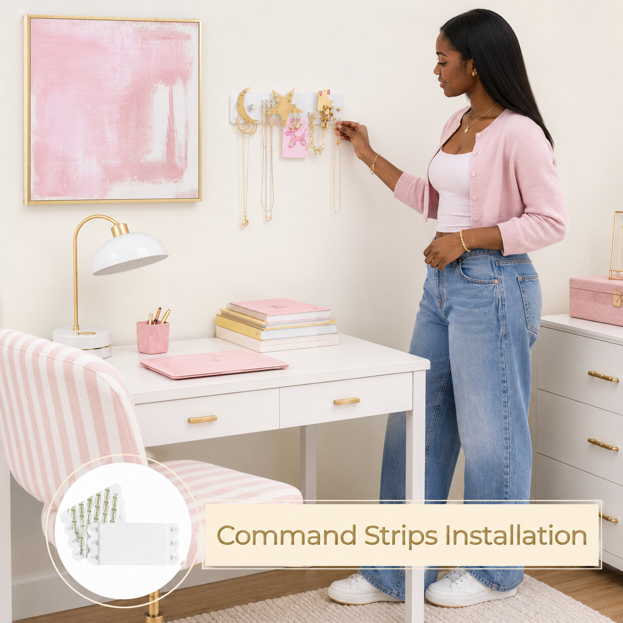 Party Favor - Small Wall Jewelry Organizer | Teen Girl Dorm Storage