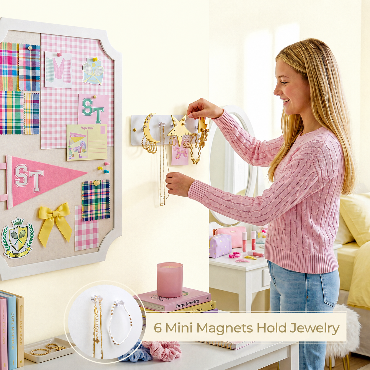 Party Favor - Small Wall Jewelry Organizer | Teen Girl Dorm Storage