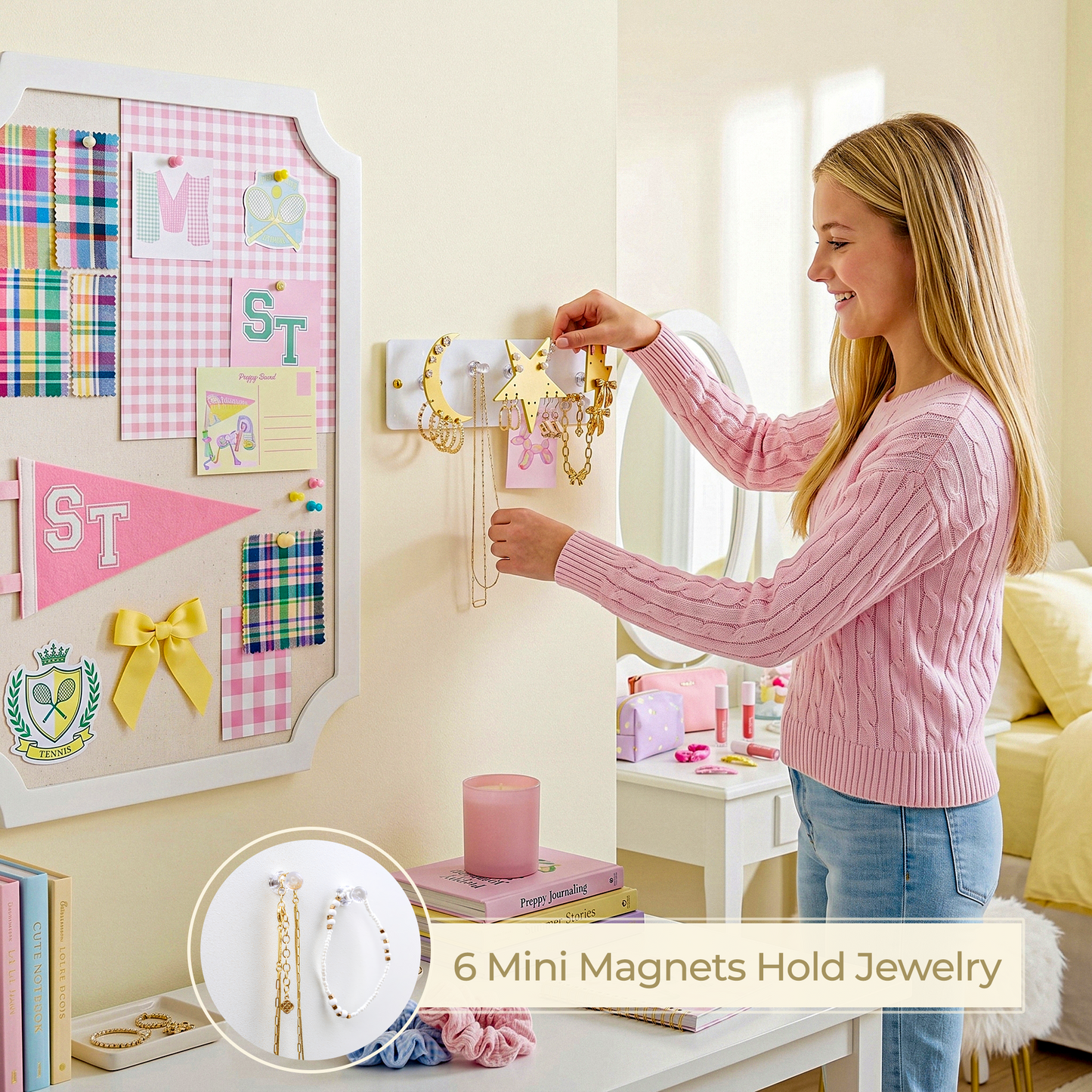 Party Favor - Small Wall Jewelry Organizer | Teen Girl Dorm Storage