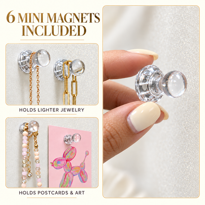 Small Wall Jewelry Organizer | Teen Girl Dorm Storage