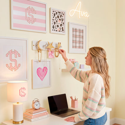 Small Wall Jewelry Organizer | Teen Girl Dorm Storage