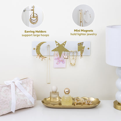 Small Wall Jewelry Organizer | Teen Girl Dorm Storage