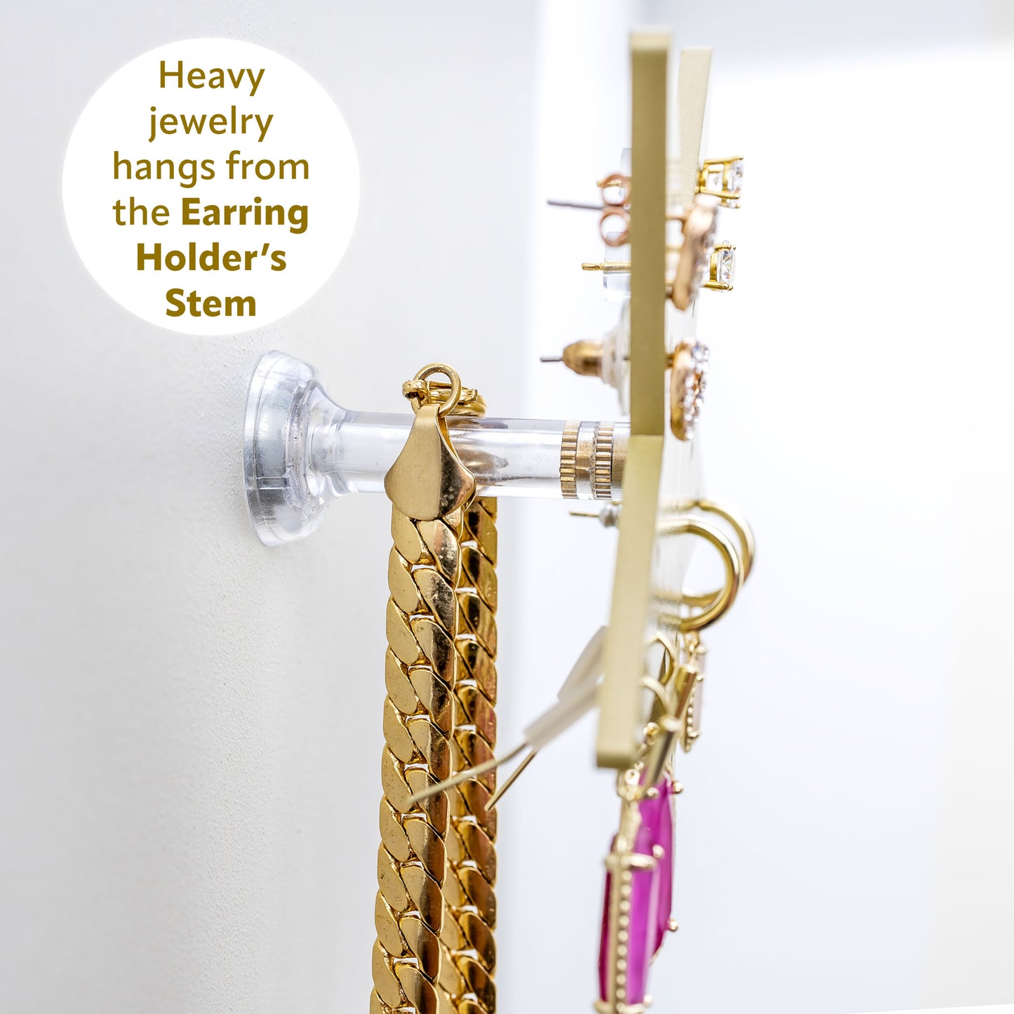 Large Wall Jewelry Organizer | Teen Girl Dorm Storage