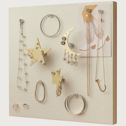 CK Organizers Magnetic Jewelry Organizer Wall Mount | Jewelry Organizer and Storage | Teenager Girl Gifts | Dorm Organization and Storage