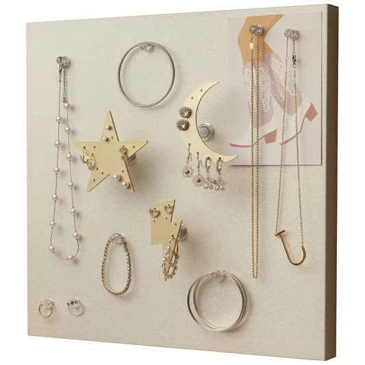 CK Organizers Magnetic Jewelry Organizer Wall Mount | Jewelry Organizer and Storage | Teenager Girl Gifts | Dorm Organization and Storage