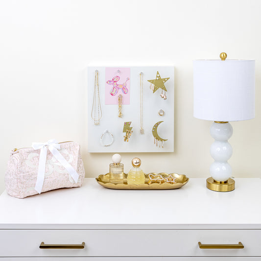 Large Wall Jewelry Organizer | Teen Girl Dorm Storage