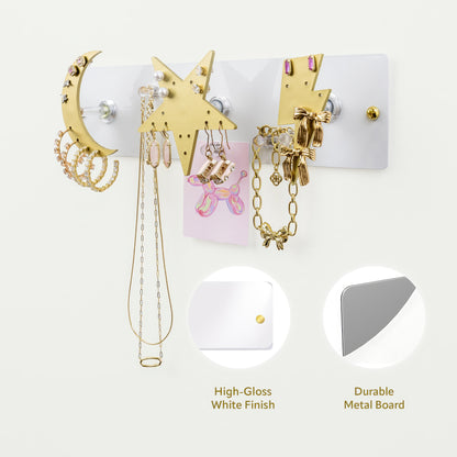 Small Wall Jewelry Organizer | Teen Girl Dorm Storage