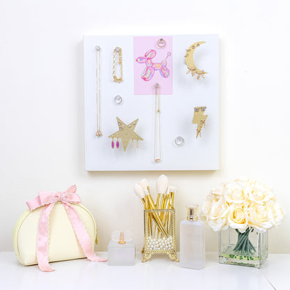 Large Wall Jewelry Organizer | Teen Girl Dorm Storage