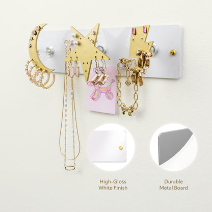 Small Wall Jewelry Organizer | Teen Girl Dorm Storage